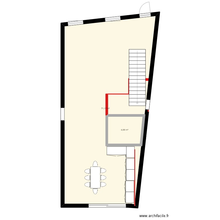 casa. Plan de 0 pièce et 0 m2