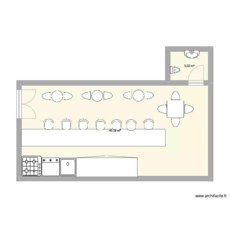 aux petits d&eacute;lices du japon. Plan de 