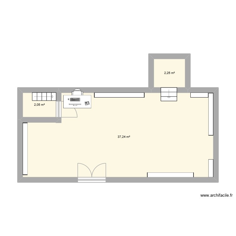 Distri club medical. Plan de 0 pièce et 0 m2
