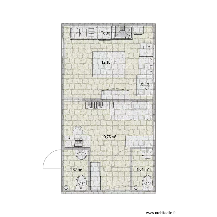 book coffee 2. Plan de 4  et 26 m²