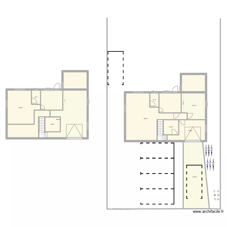 Haut soleil cave. Plan de 10  et 179 m²