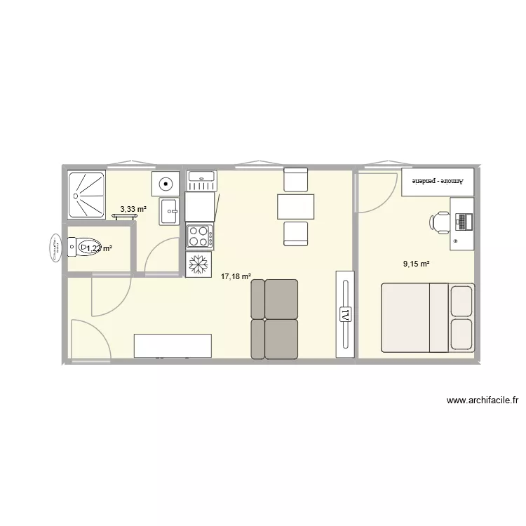 R+2 lot 6 Yvetot 5. Plan de 4 et 31 m² R+2 lot 6 Yvetot 5. Plan de 4 et 31 m²