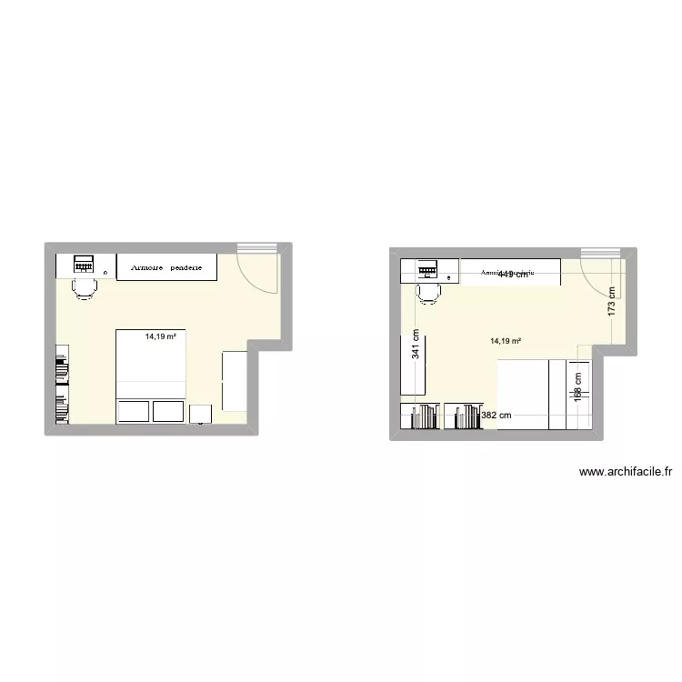 chambre zoo. Plan de chambre zoo. Plan de