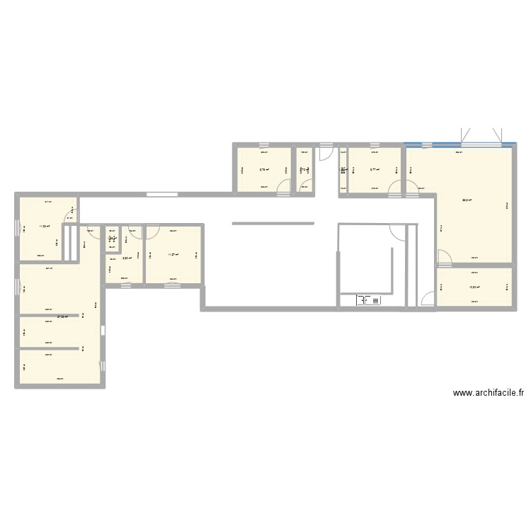 ch1. Plan de 11 pièces et 136 m2