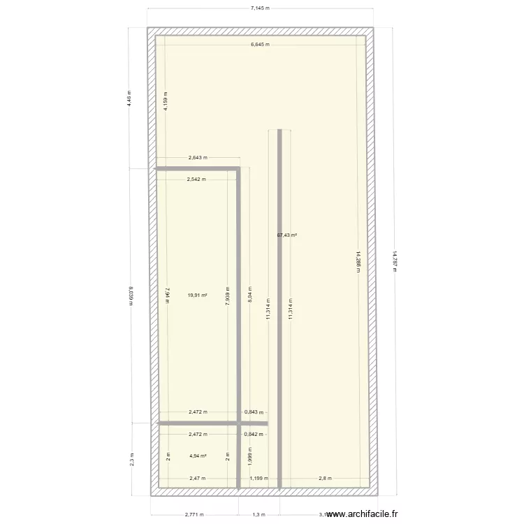 Ngaparou vision. Plan de 3  et 92 m²