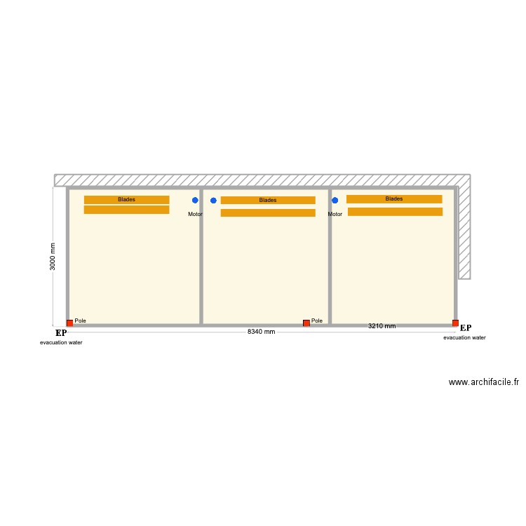 Worden 3 m. Plan de 3 pièces et 24 m2
