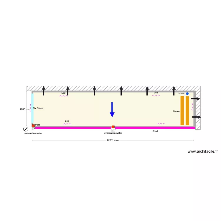 Worden 3 m. Plan de 1  et 15 m²