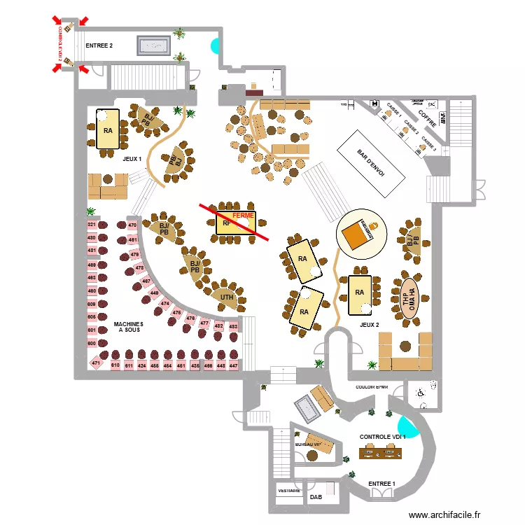 PALM BEACH 11/02/2026. Plan de 18  et 48 m²