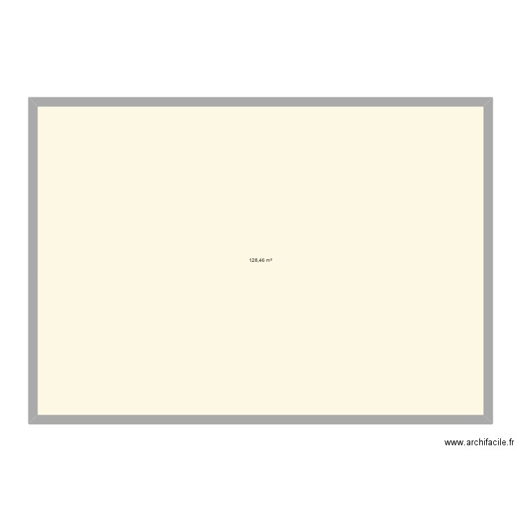 Form2. Plan de 1 pièce et 128 m2