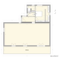 Agrandissement  - Version 40m² - avec mur intérieur - V4