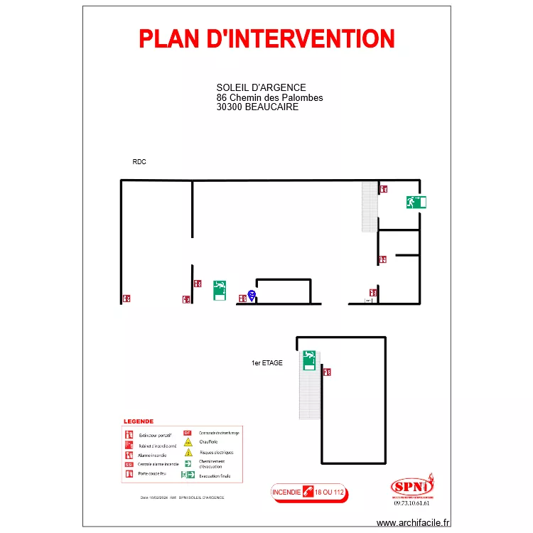 SOLEIL D'ARGENCE. Plan de SOLEIL D'ARGENCE. Plan de