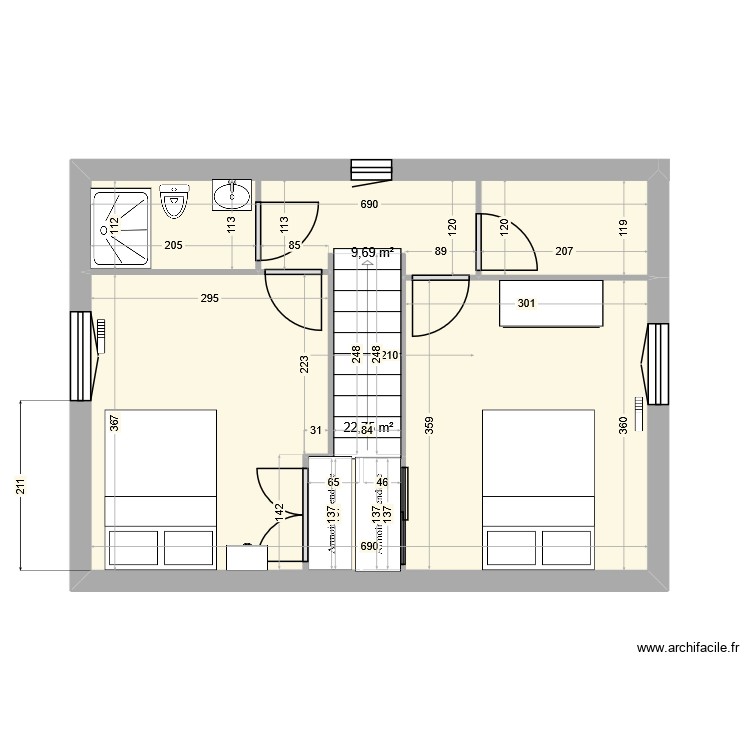 Talmont &eacute;tage 1. Plan de 0 pièce et 0 m2