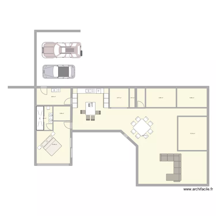 MAISON. Plan de 10 Pièces et 182 m² MAISON. Plan de 10 Pièces et 182 m²