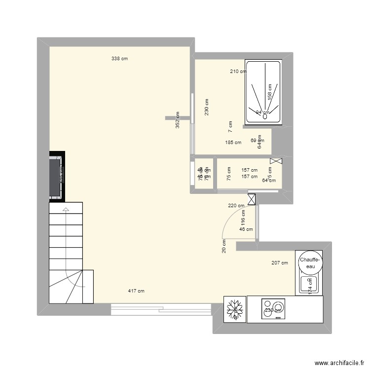 appartement - final 2. Plan de 4 pièces et 34 m2