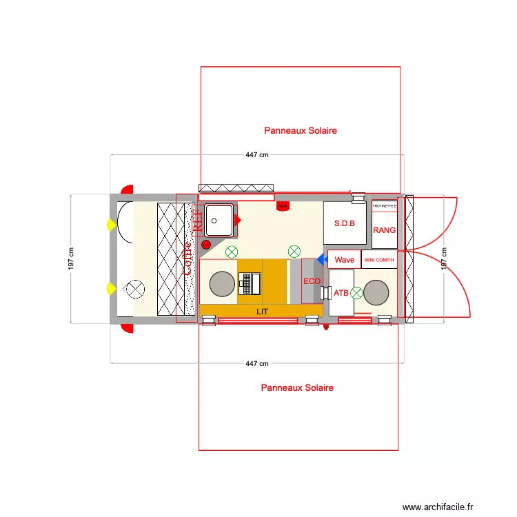 FAR. Plan de 3 et 7 m² FAR. Plan de 3 et 7 m²