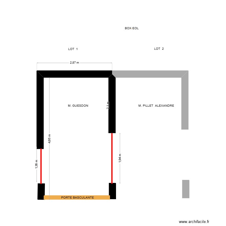 RESIDENCE EOL BOX 1. Plan de 0 pièce et 0 m2