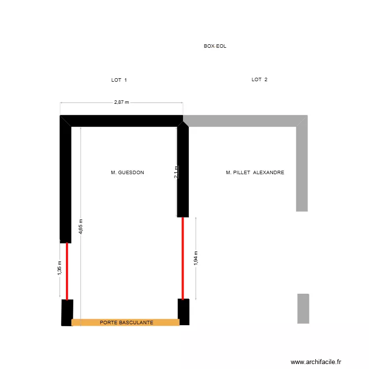 RESIDENCE EOL BOX 1. Plan de 