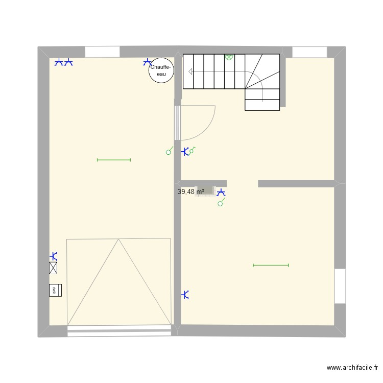 Sous-sol électricité . Plan de 0 pièce et 0 m2