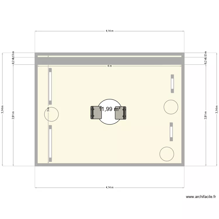 Lucerne. Plan de 1 Pièce et 12 m² Lucerne. Plan de 1 Pièce et 12 m²
