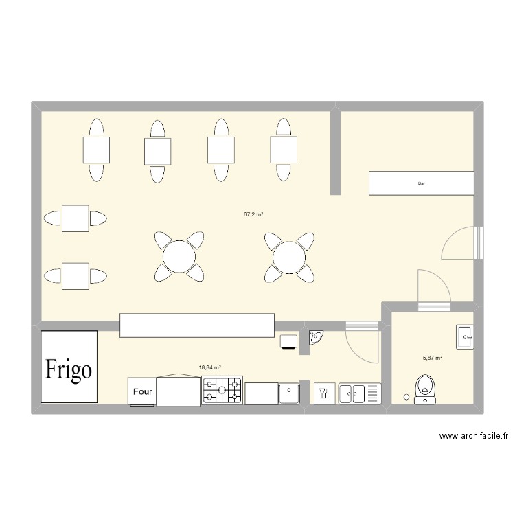 Neo. Plan de 3 pièces et 92 m2