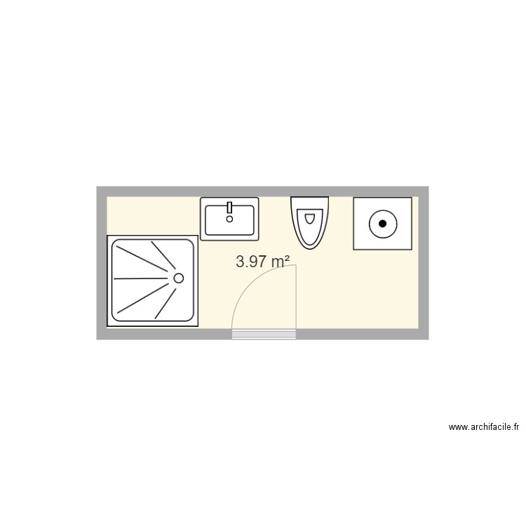 sdb. Plan de 0 pièce et 0 m2