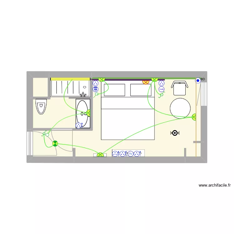 CH135 IBIS. Plan de 0 pièce et 0 m2