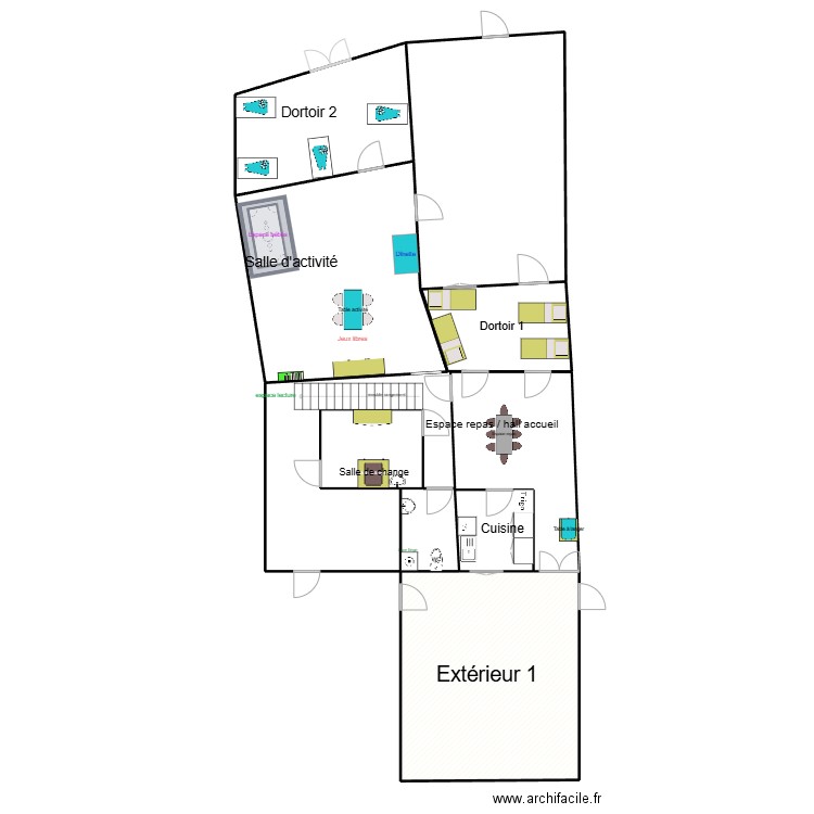 balzac MAM. Plan de 7 pièces et 133 m2