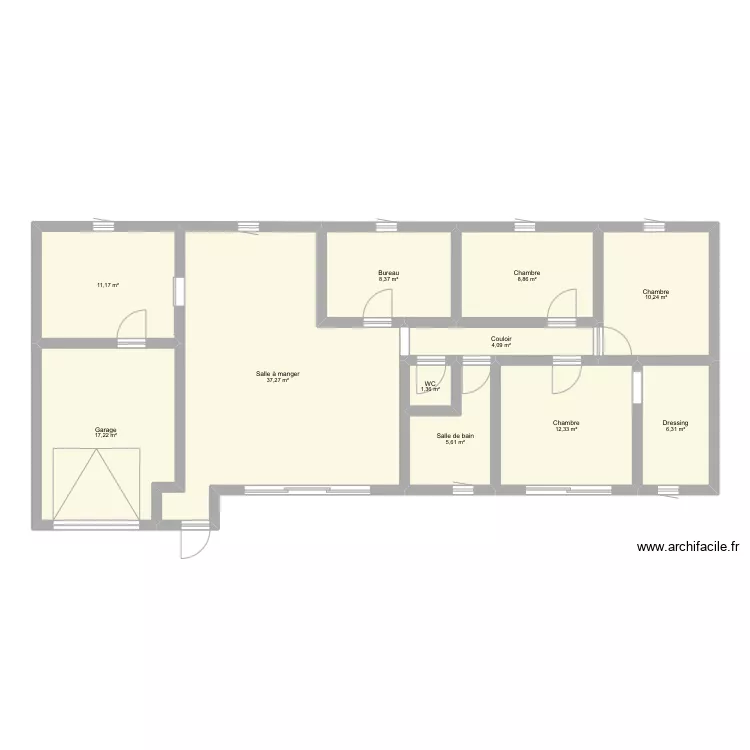 Maison. Plan de 