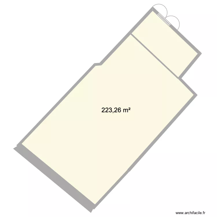 COCCIMARKET LE PALLET. Plan de 1  et 223 m²