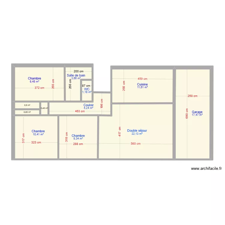 MAISON AVEC MESURE 2. Plan de 