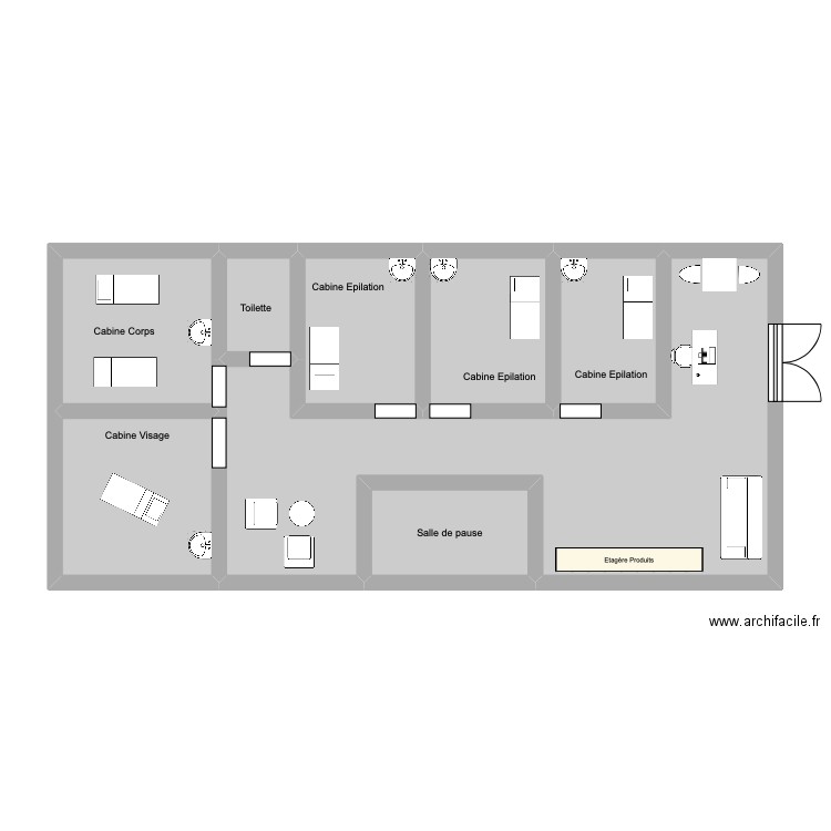 epnat. Plan de 8 pièces et 65 m2