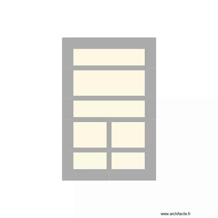 niche dupr&eacute;. Plan de 