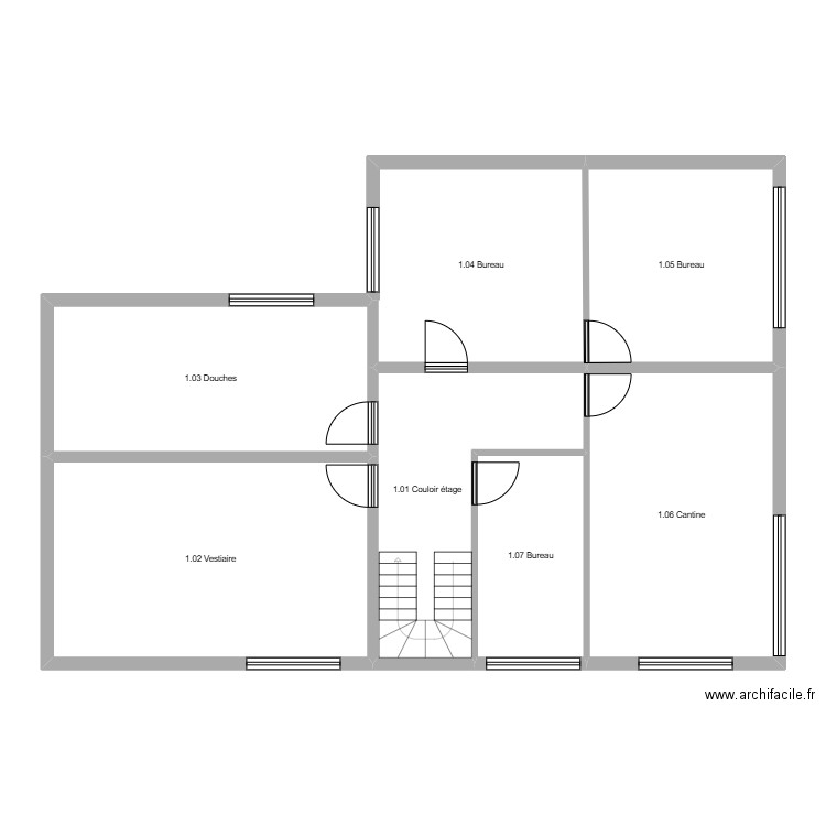 Nassogne 1. Plan de 7 pièces et 134 m2