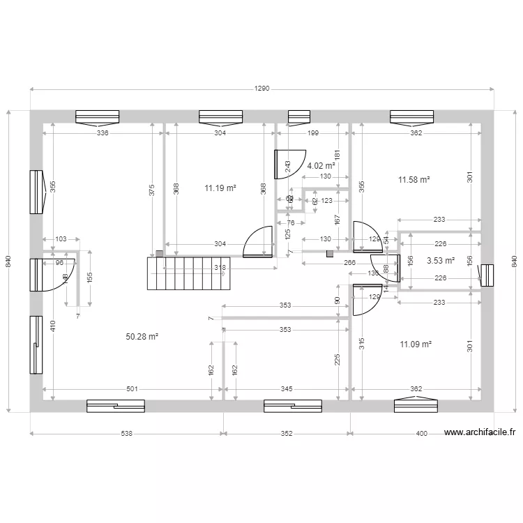 GUERLESQUIN. Plan de 
