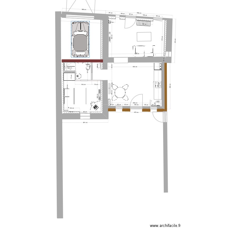 RDC. Plan de 0 pièce et 0 m2