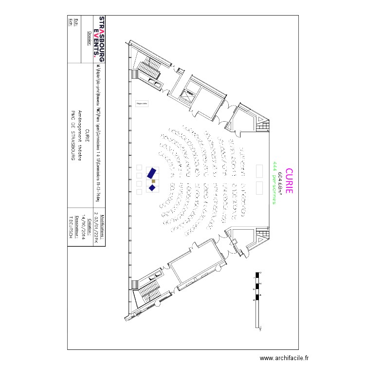 Plan Curie. Plan de 0 pièce et 0 m2