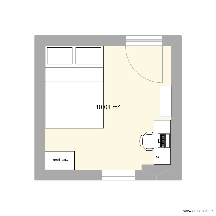 chambre Val. Plan de 0 pièce et 0 m2