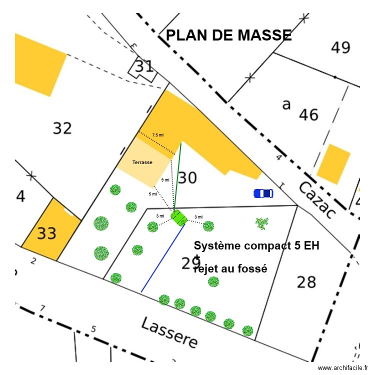 Contesse. Plan de 0 pièce et 0 m2