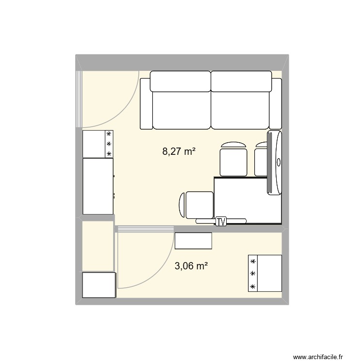 Cuisine Antibes. Plan de 0 pièce et 0 m2