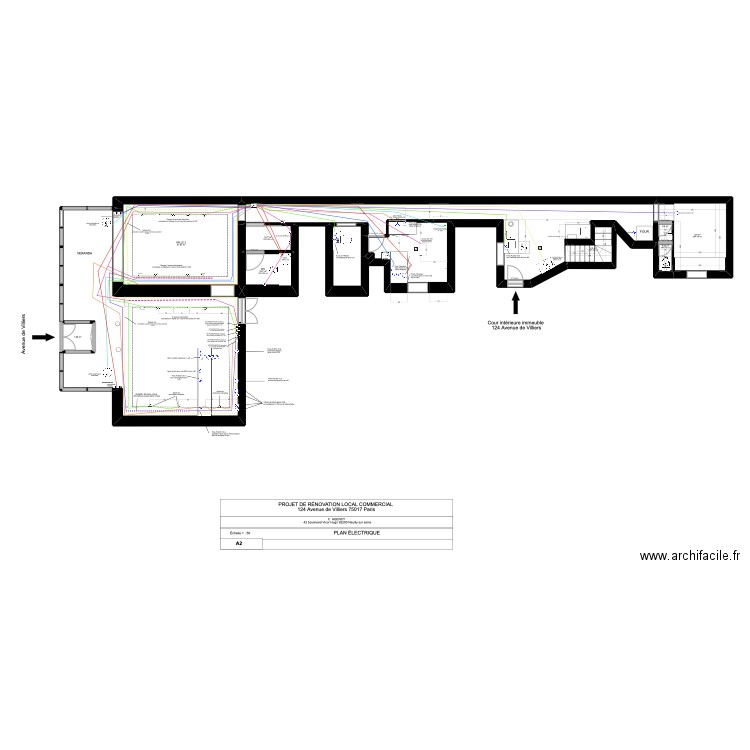 MAISON GABRIEL PLAN electrique. Plan de 12 pièces et 137 m2