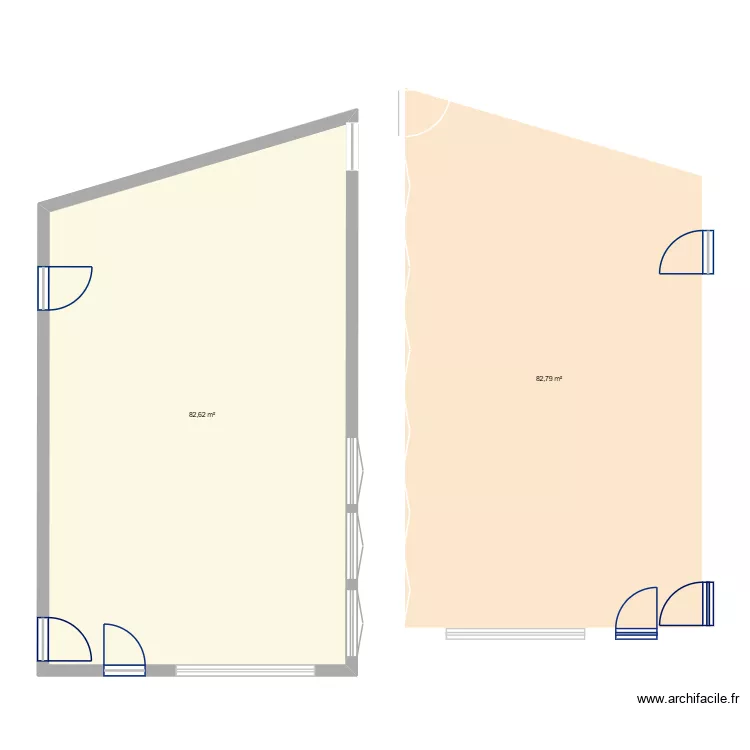 Salle de Techno 3b. Plan de 2  et 165 m²