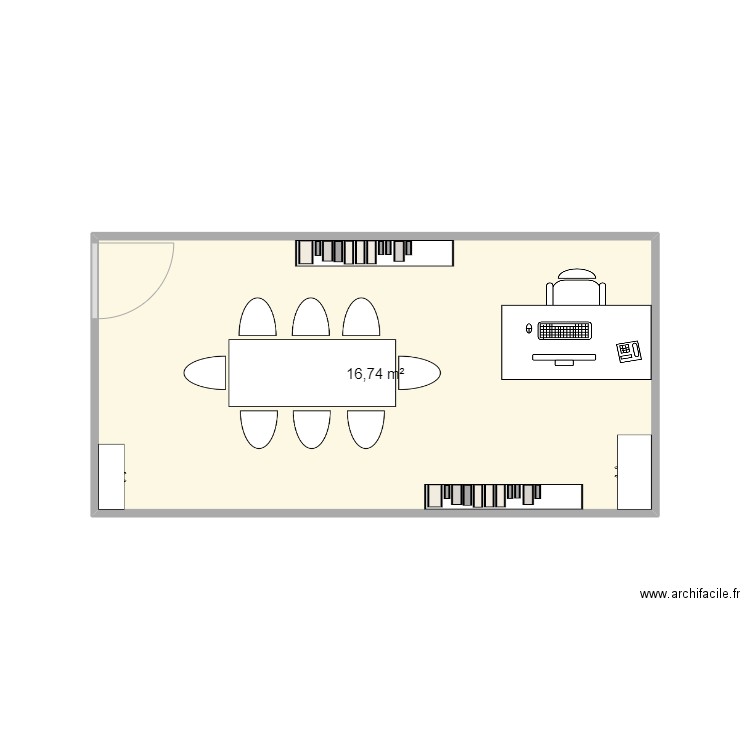 Bureau Kev V2. Plan de 0 pièce et 0 m2