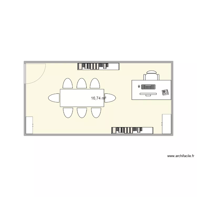 Bureau Kev V2. Plan de 