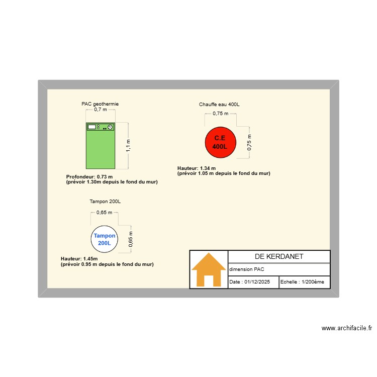 De Kardenet PAC. Plan de 1 pièce et 31 m2
