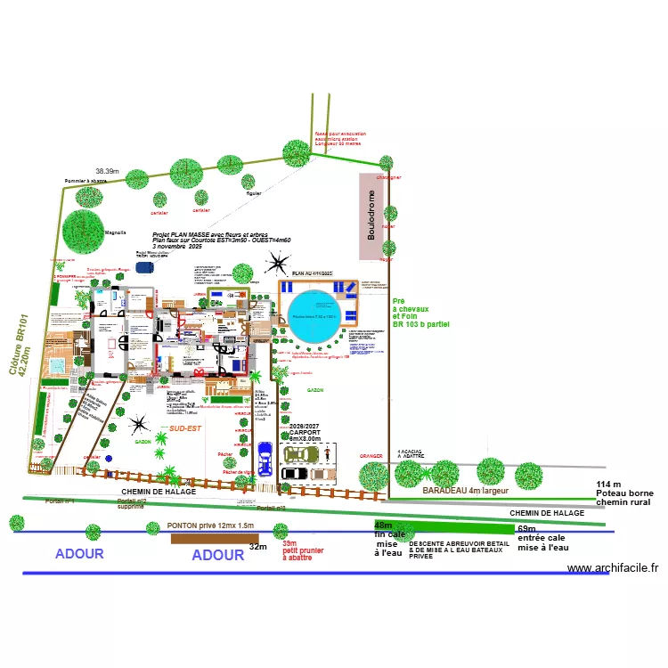 PLAN ARNAUD RDC. Plan de 1  et 31 m²