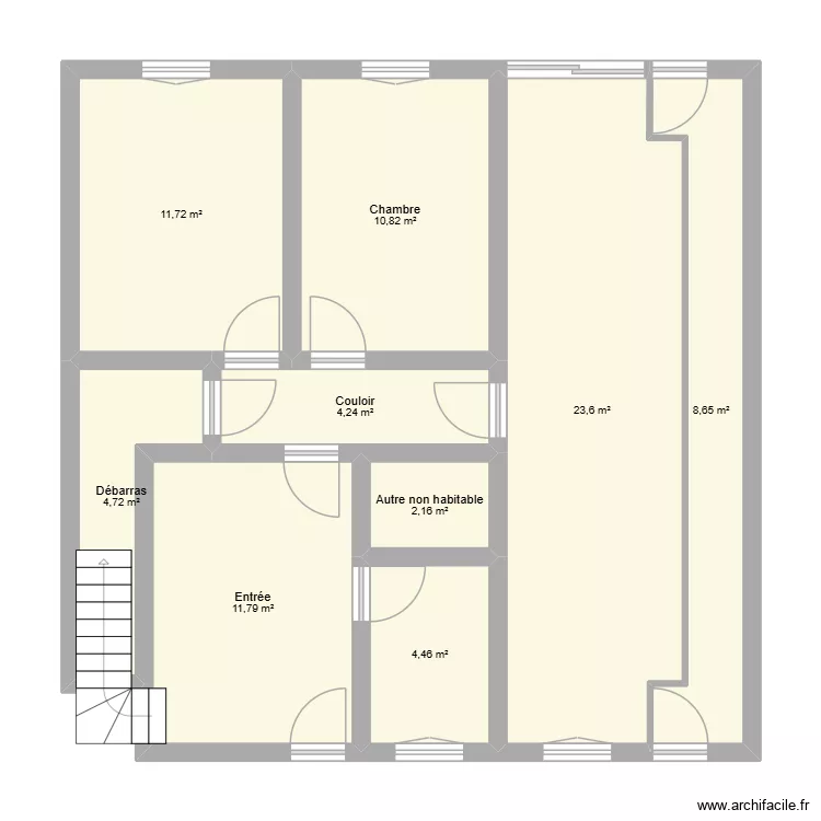 maisonbounn. Plan de 9 Pièces et 82 m²