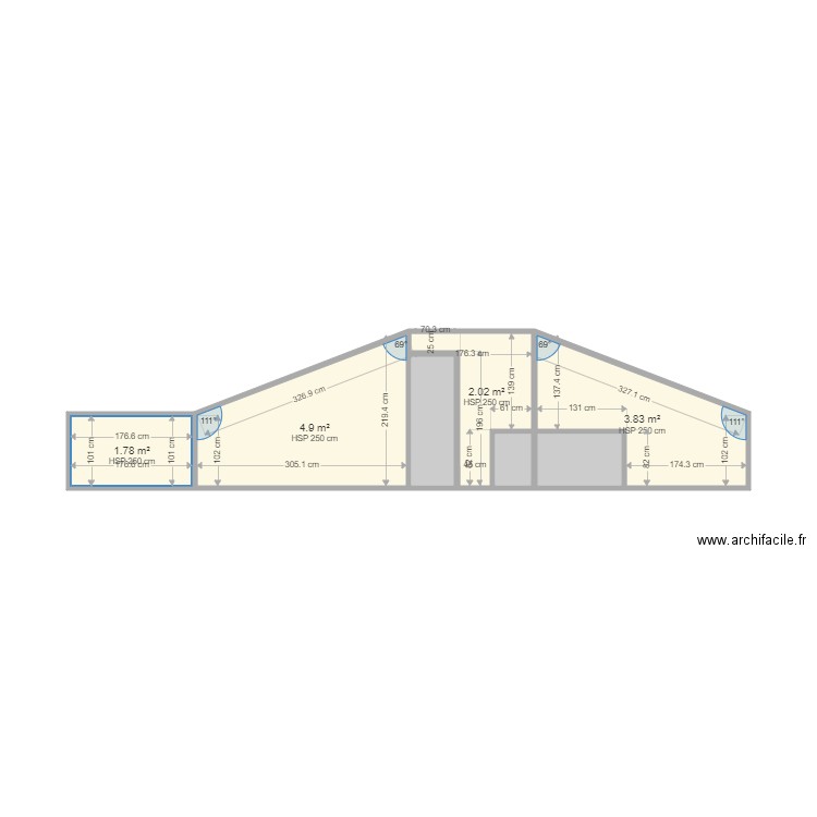 foncia haycinthe faure dde. Plan de 7 pièces et 15 m2