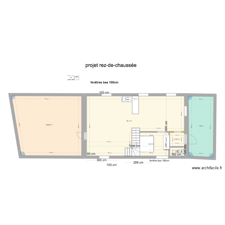 projet novembre 2023. Plan de 6 pièces et 112 m2