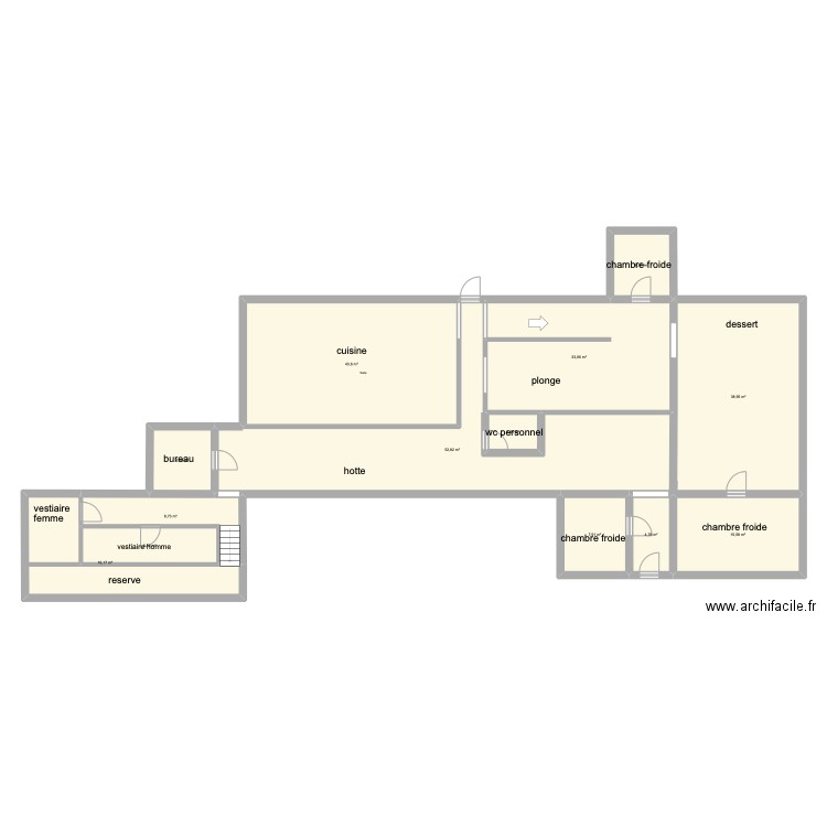 nausica original. Plan de 13 pièces et 245 m2