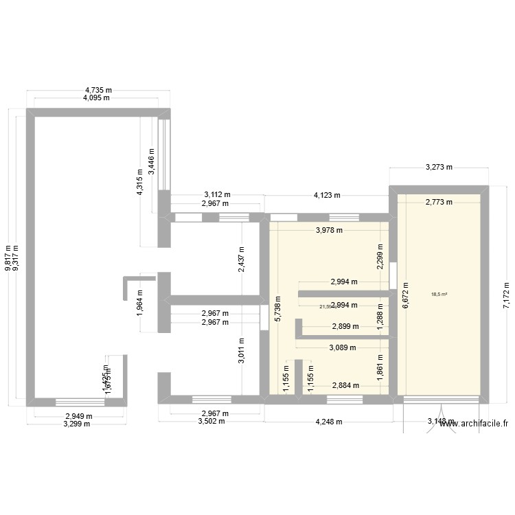 maison. Plan de 0 pièce et 0 m2